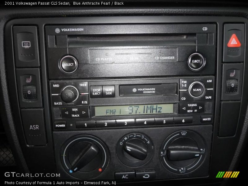 Blue Anthracite Pearl / Black 2001 Volkswagen Passat GLS Sedan