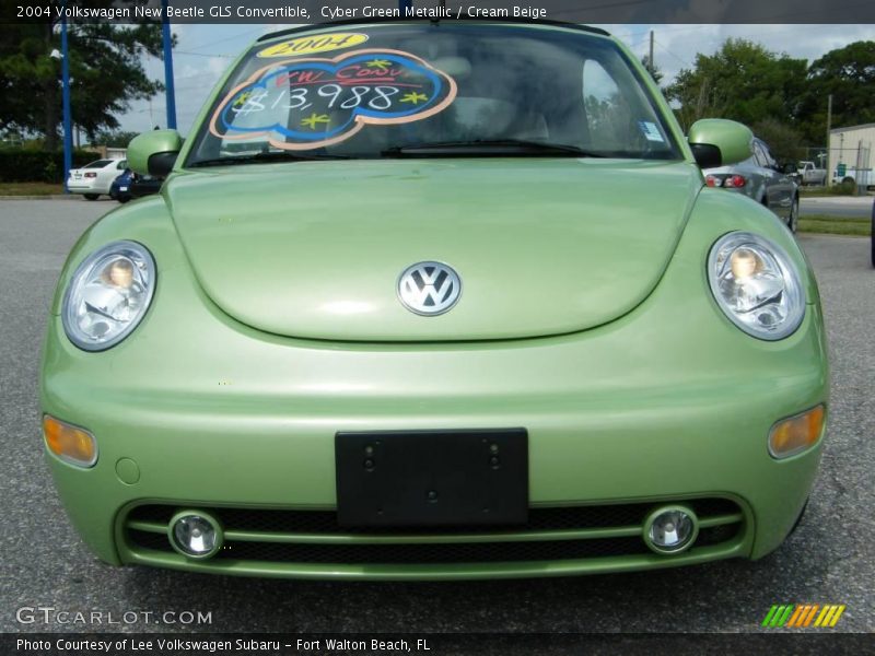 Cyber Green Metallic / Cream Beige 2004 Volkswagen New Beetle GLS Convertible