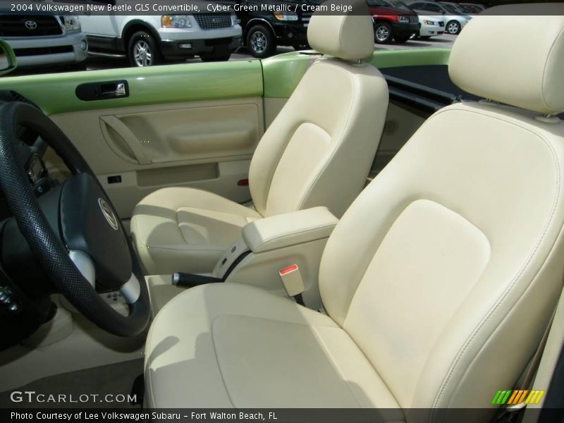 Cyber Green Metallic / Cream Beige 2004 Volkswagen New Beetle GLS Convertible