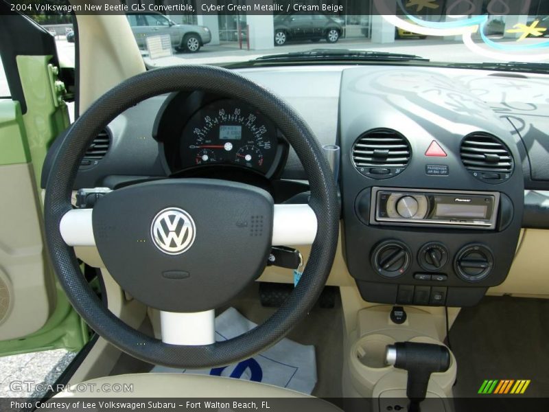 Cyber Green Metallic / Cream Beige 2004 Volkswagen New Beetle GLS Convertible