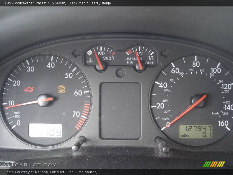 Black Magic Pearl / Beige 1999 Volkswagen Passat GLS Sedan