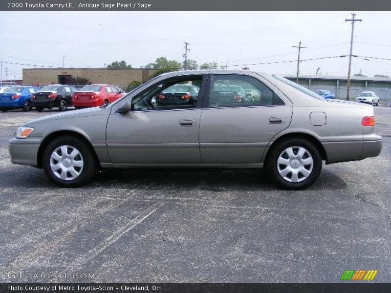 Antique Sage Pearl / Sage 2000 Toyota Camry LE