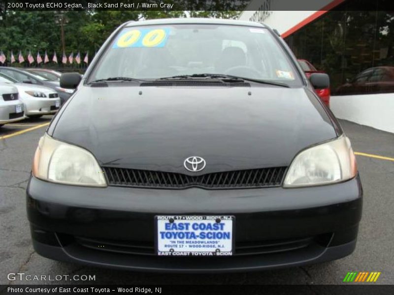 Black Sand Pearl / Warm Gray 2000 Toyota ECHO Sedan
