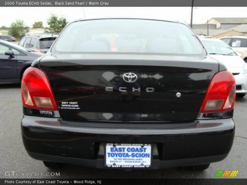 Black Sand Pearl / Warm Gray 2000 Toyota ECHO Sedan