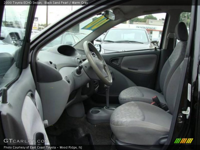 Black Sand Pearl / Warm Gray 2000 Toyota ECHO Sedan