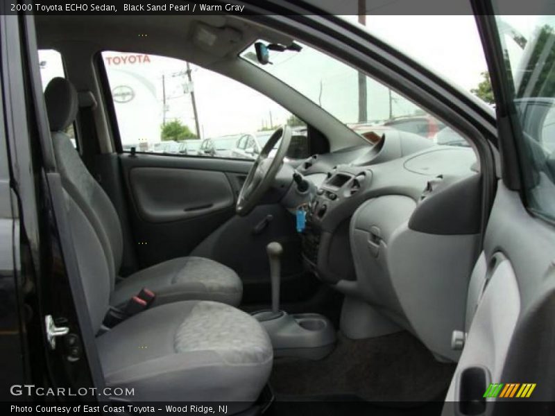 Black Sand Pearl / Warm Gray 2000 Toyota ECHO Sedan