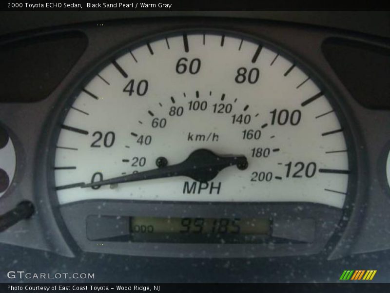 Black Sand Pearl / Warm Gray 2000 Toyota ECHO Sedan