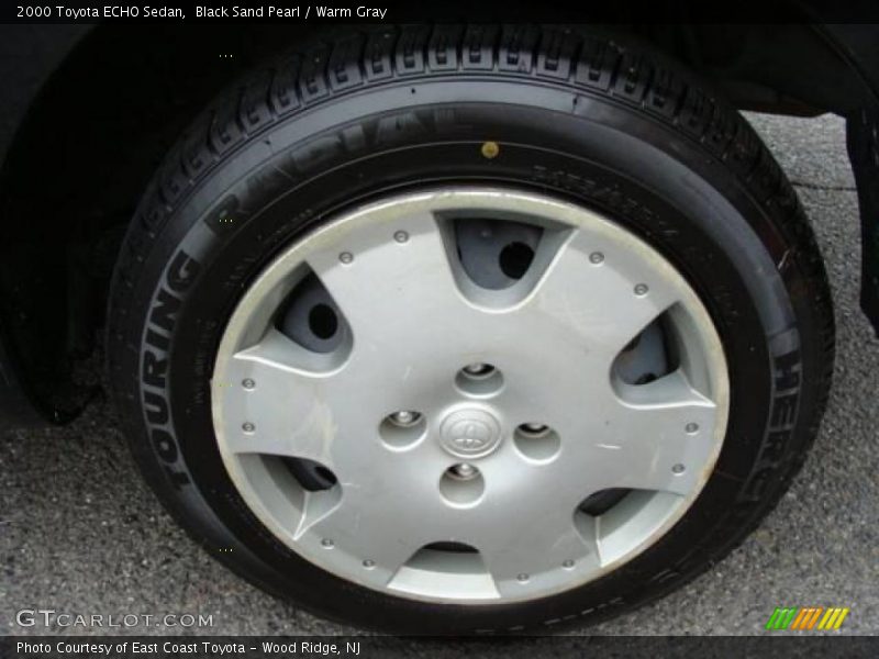 Black Sand Pearl / Warm Gray 2000 Toyota ECHO Sedan