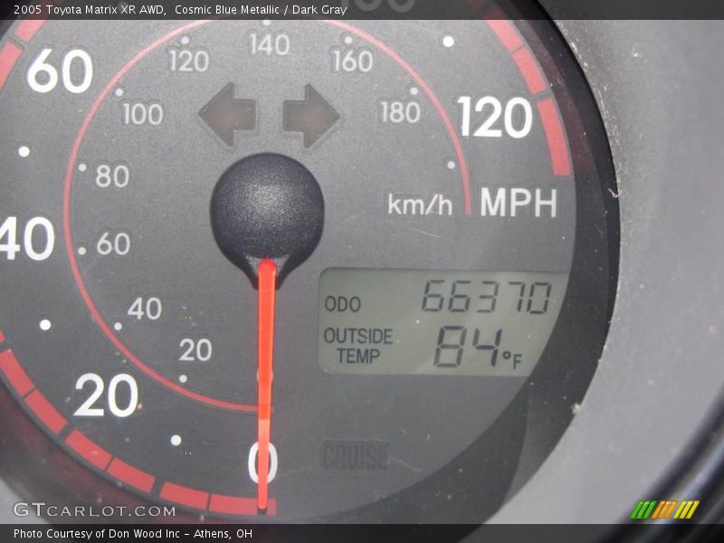 Cosmic Blue Metallic / Dark Gray 2005 Toyota Matrix XR AWD