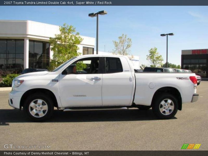 Super White / Red Rock 2007 Toyota Tundra Limited Double Cab 4x4