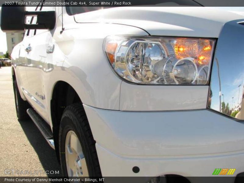 Super White / Red Rock 2007 Toyota Tundra Limited Double Cab 4x4