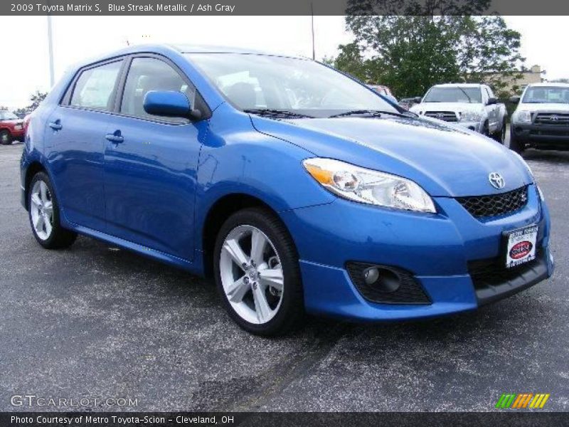 Blue Streak Metallic / Ash Gray 2009 Toyota Matrix S