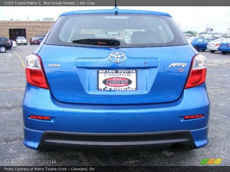 Blue Streak Metallic / Ash Gray 2009 Toyota Matrix S