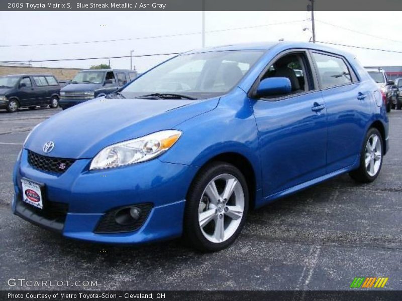 Blue Streak Metallic / Ash Gray 2009 Toyota Matrix S
