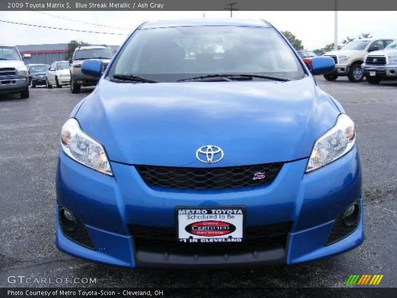 Blue Streak Metallic / Ash Gray 2009 Toyota Matrix S
