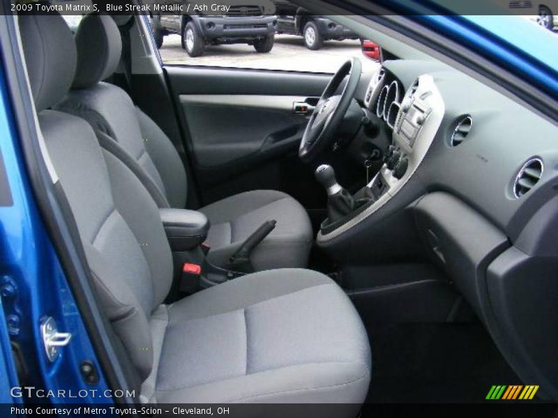 Blue Streak Metallic / Ash Gray 2009 Toyota Matrix S