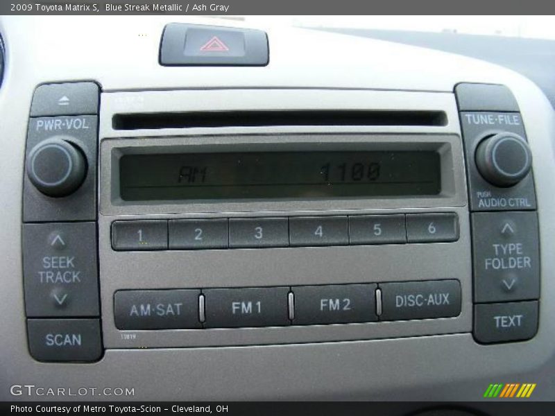 Blue Streak Metallic / Ash Gray 2009 Toyota Matrix S