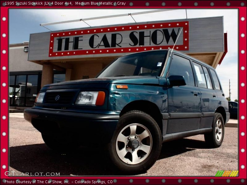 Medium Blue Metallic / Gray 1995 Suzuki Sidekick JLX 4 Door 4x4