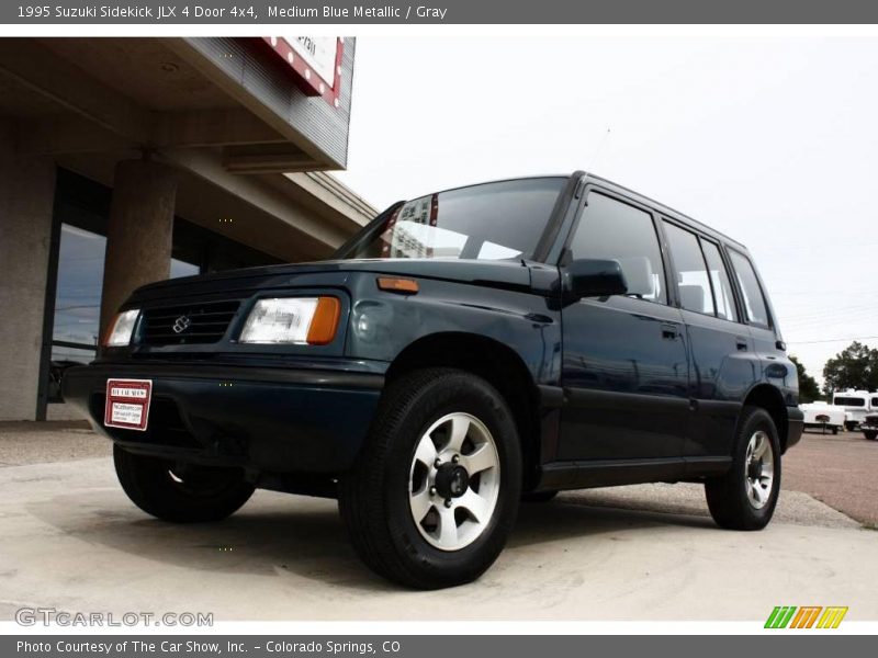 Medium Blue Metallic / Gray 1995 Suzuki Sidekick JLX 4 Door 4x4