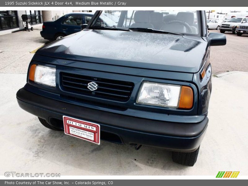 Medium Blue Metallic / Gray 1995 Suzuki Sidekick JLX 4 Door 4x4