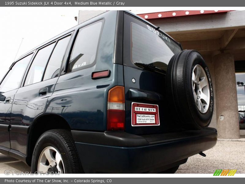 Medium Blue Metallic / Gray 1995 Suzuki Sidekick JLX 4 Door 4x4