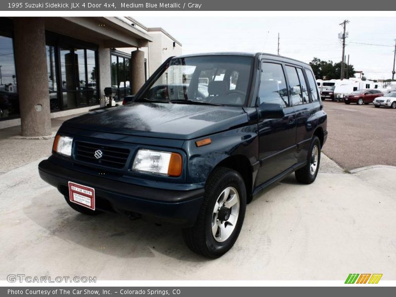 Medium Blue Metallic / Gray 1995 Suzuki Sidekick JLX 4 Door 4x4