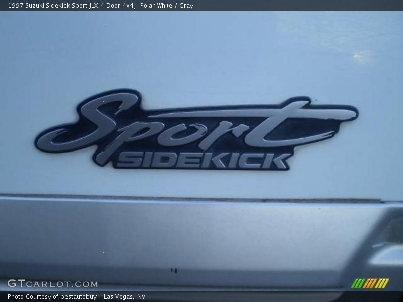 Polar White / Gray 1997 Suzuki Sidekick Sport JLX 4 Door 4x4