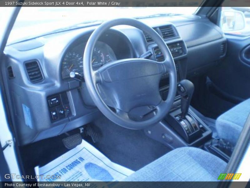 Polar White / Gray 1997 Suzuki Sidekick Sport JLX 4 Door 4x4