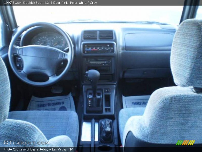 Polar White / Gray 1997 Suzuki Sidekick Sport JLX 4 Door 4x4