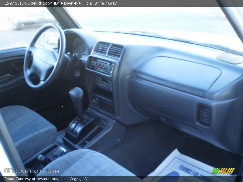 Polar White / Gray 1997 Suzuki Sidekick Sport JLX 4 Door 4x4