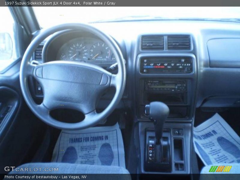 Polar White / Gray 1997 Suzuki Sidekick Sport JLX 4 Door 4x4