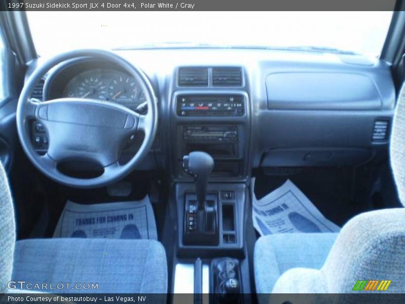 Polar White / Gray 1997 Suzuki Sidekick Sport JLX 4 Door 4x4