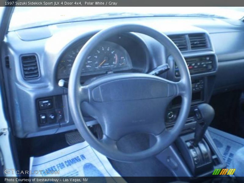 Polar White / Gray 1997 Suzuki Sidekick Sport JLX 4 Door 4x4