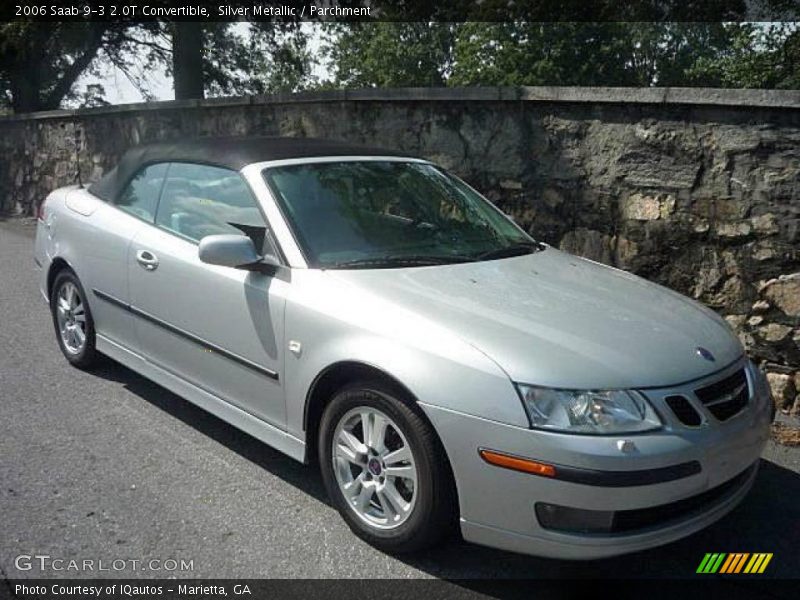Silver Metallic / Parchment 2006 Saab 9-3 2.0T Convertible