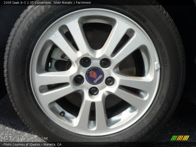 Silver Metallic / Parchment 2006 Saab 9-3 2.0T Convertible