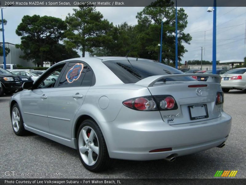 Glacier Silver Metallic / Black 2006 Mazda MAZDA6 s Sport Sedan