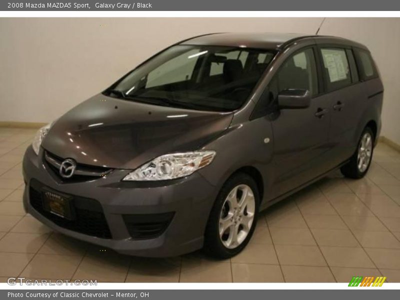 Galaxy Gray / Black 2008 Mazda MAZDA5 Sport