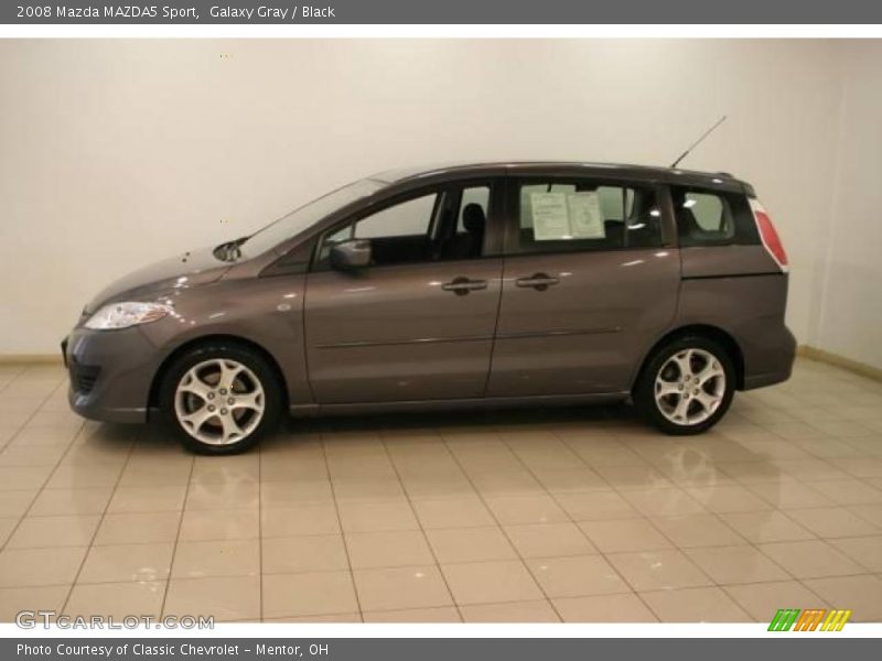 Galaxy Gray / Black 2008 Mazda MAZDA5 Sport