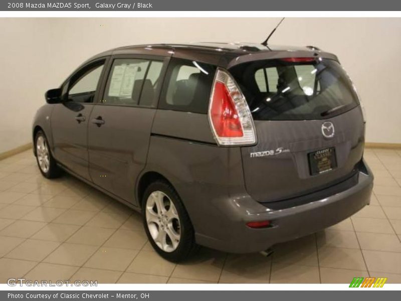 Galaxy Gray / Black 2008 Mazda MAZDA5 Sport