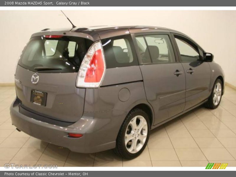 Galaxy Gray / Black 2008 Mazda MAZDA5 Sport