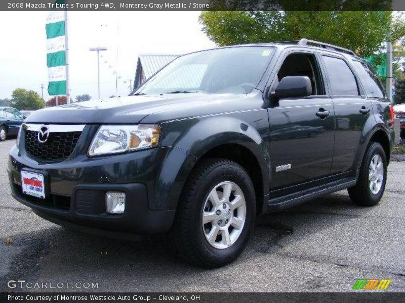 Monterey Gray Metallic / Stone 2008 Mazda Tribute s Touring 4WD