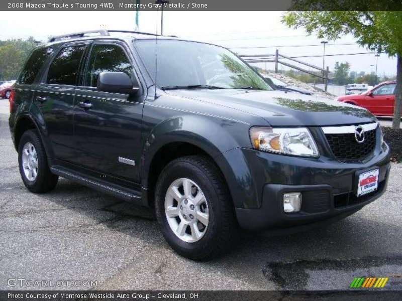 Monterey Gray Metallic / Stone 2008 Mazda Tribute s Touring 4WD