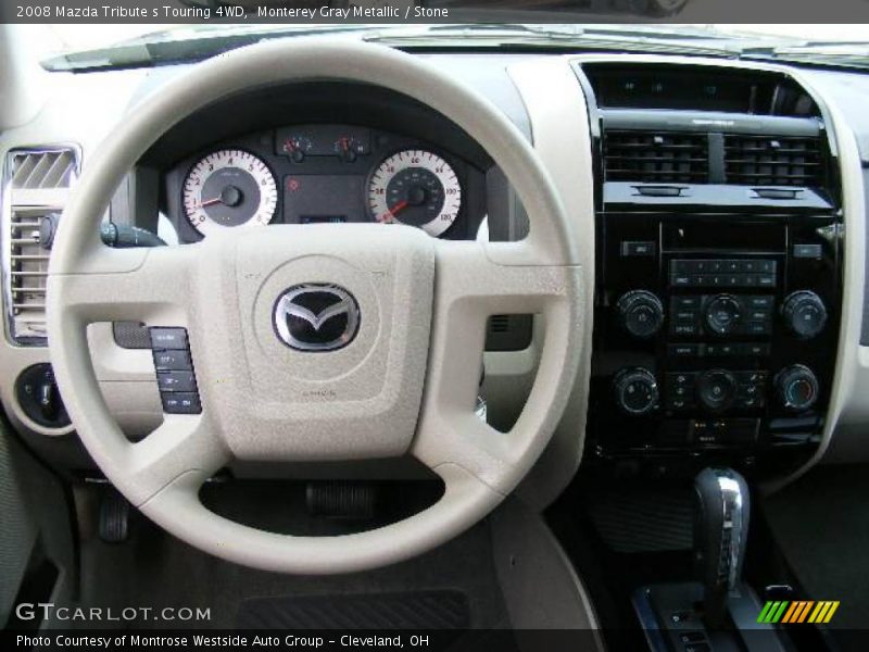 Monterey Gray Metallic / Stone 2008 Mazda Tribute s Touring 4WD