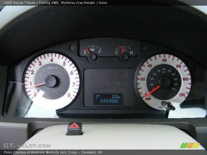 Monterey Gray Metallic / Stone 2008 Mazda Tribute s Touring 4WD