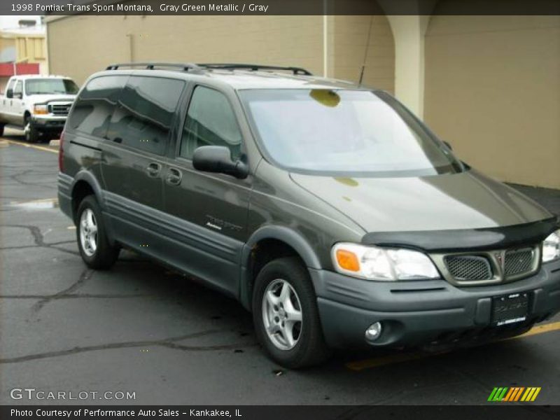 Gray Green Metallic / Gray 1998 Pontiac Trans Sport Montana