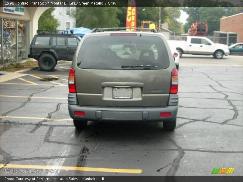 Gray Green Metallic / Gray 1998 Pontiac Trans Sport Montana