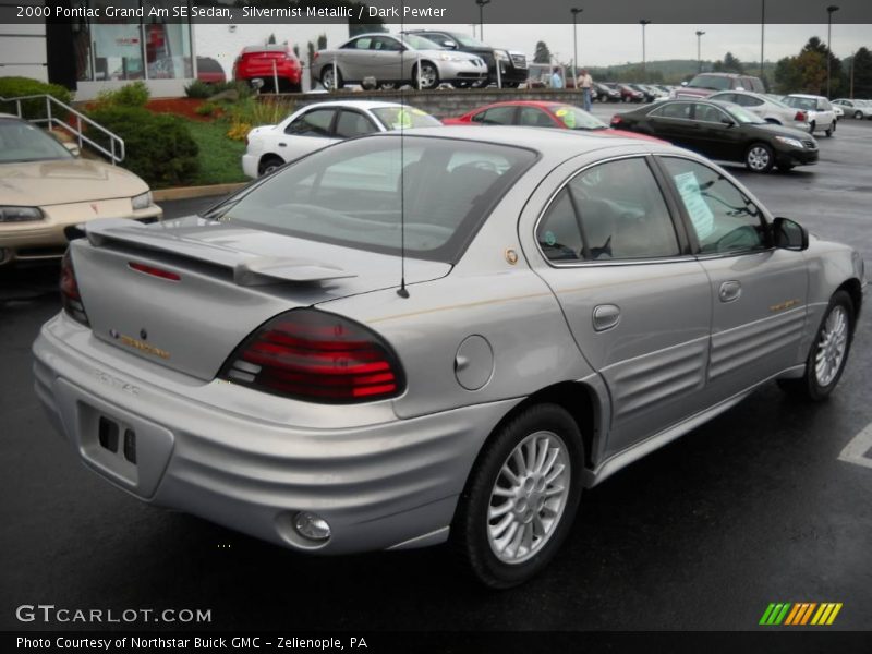 Silvermist Metallic / Dark Pewter 2000 Pontiac Grand Am SE Sedan