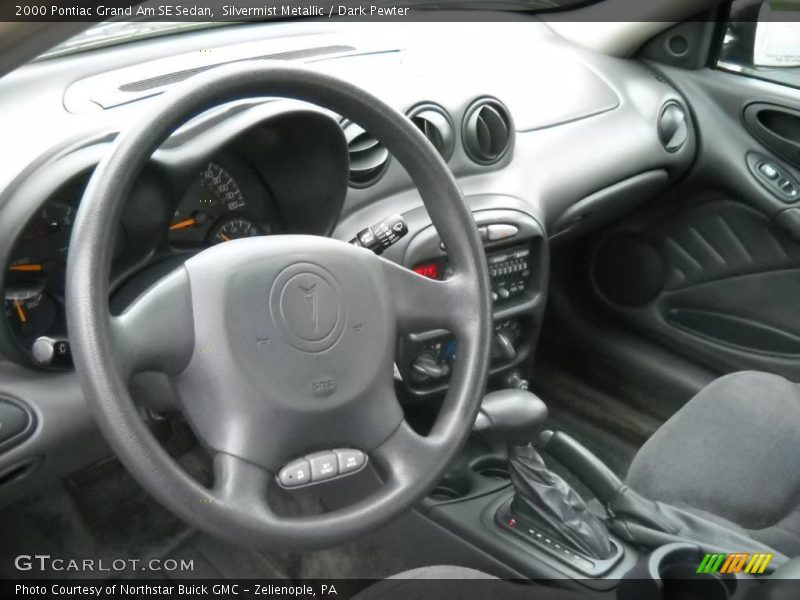 Silvermist Metallic / Dark Pewter 2000 Pontiac Grand Am SE Sedan