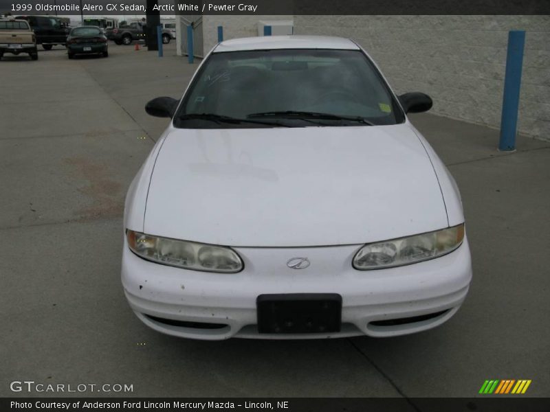 Arctic White / Pewter Gray 1999 Oldsmobile Alero GX Sedan