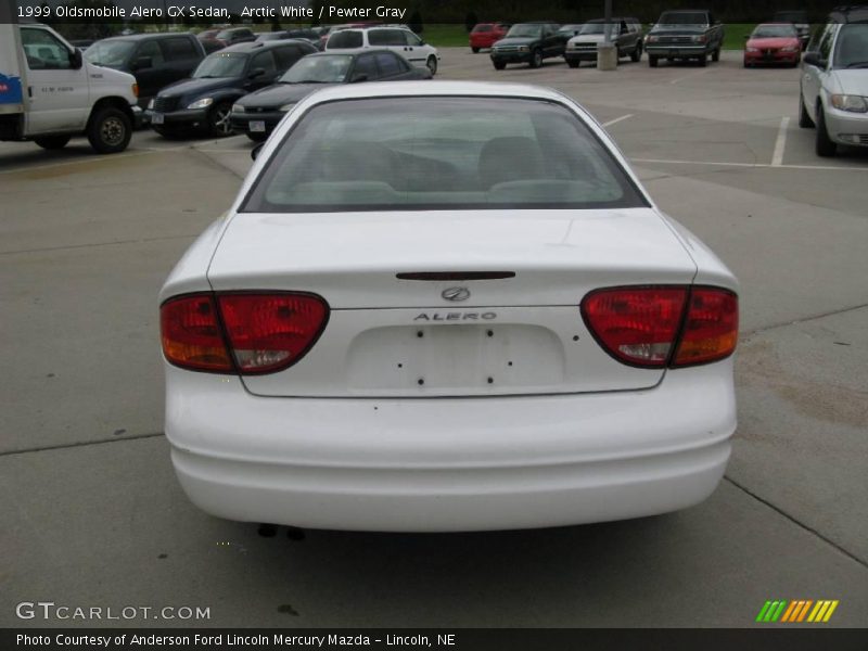Arctic White / Pewter Gray 1999 Oldsmobile Alero GX Sedan